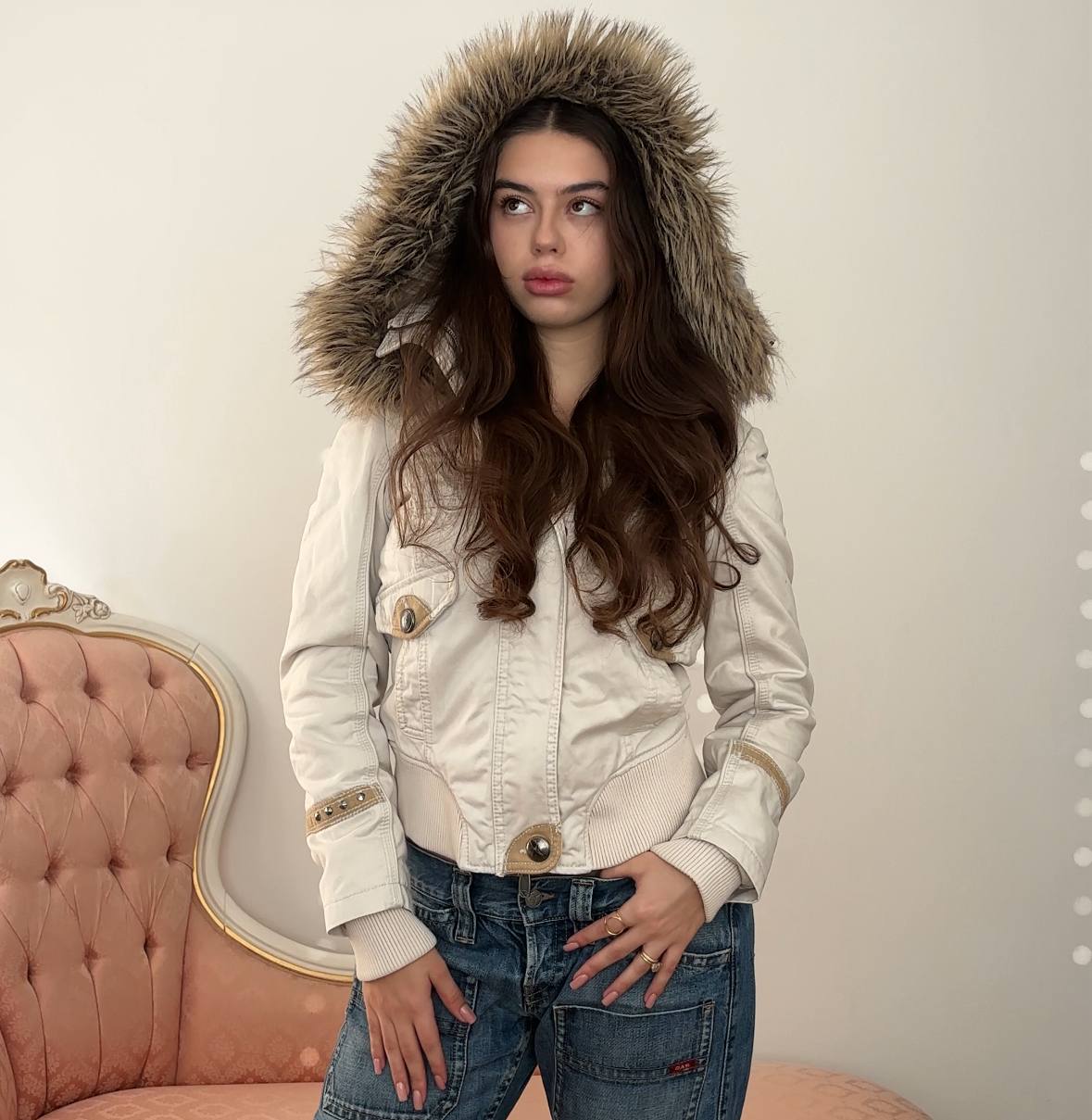 Piaza Italia puffer coat cloth zip-jacket