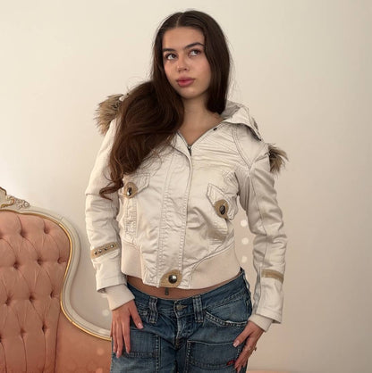 Piaza Italia puffer coat cloth zip-jacket