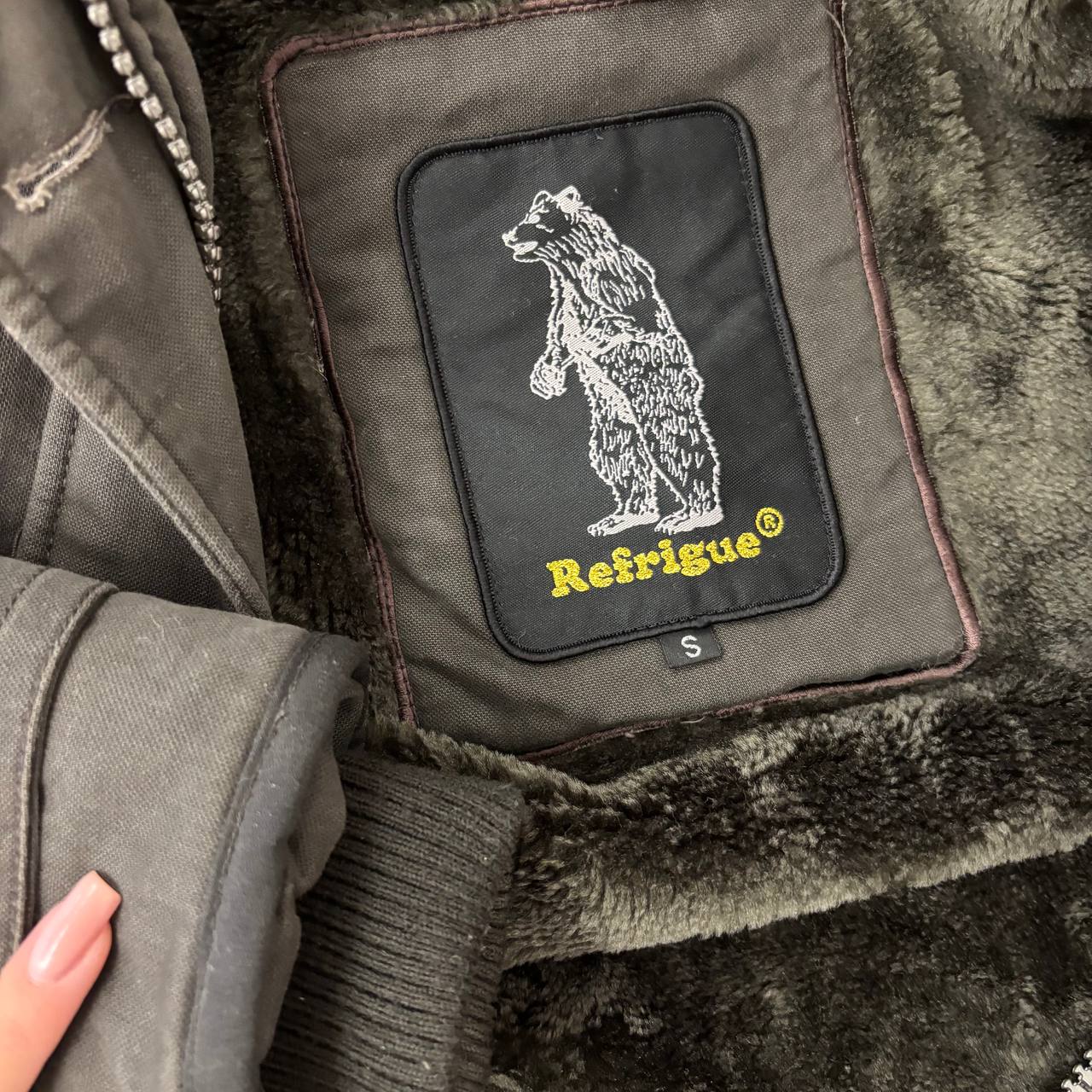 Refrigue puffer coat cloth zip-jacket