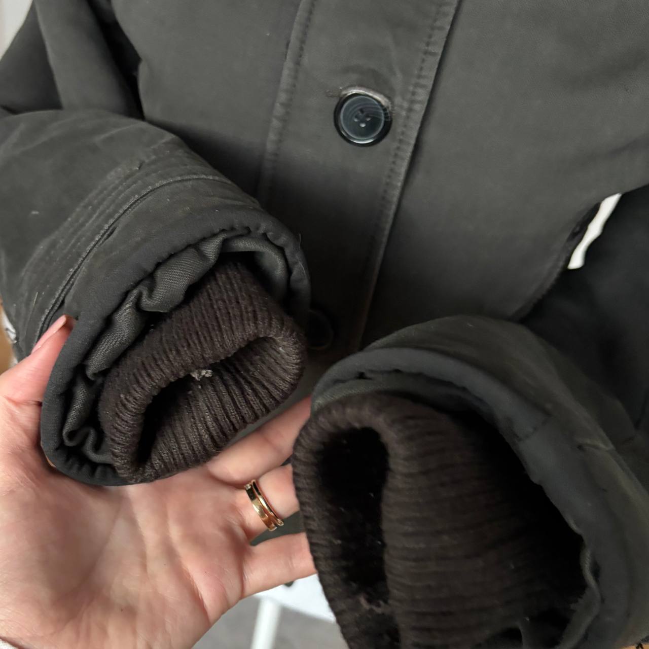 Refrigue puffer coat cloth zip-jacket