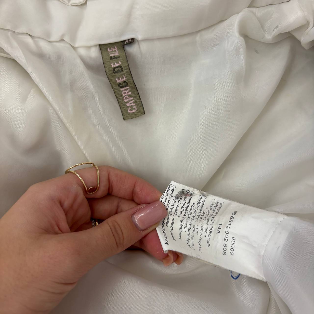 Caprice de fille puffer coat zip-jacket