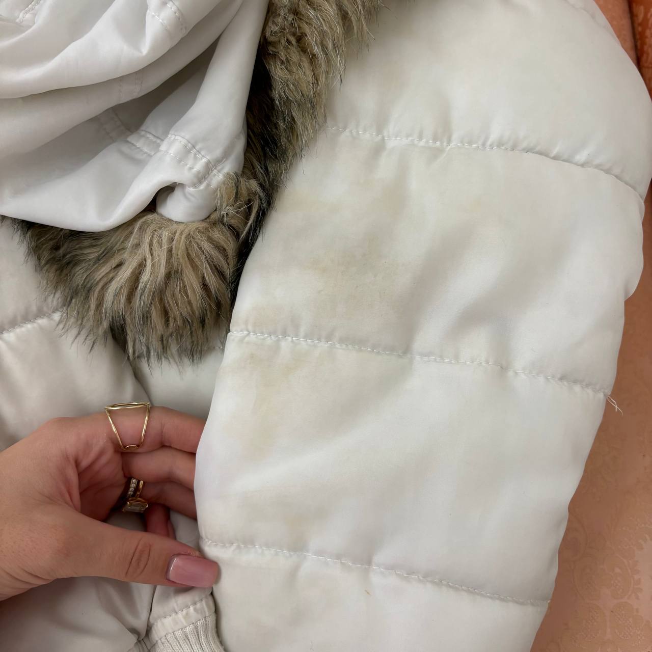 Caprice de fille puffer coat zip-jacket