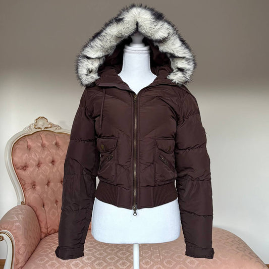 Lee jeans puffer coat zip-jacket