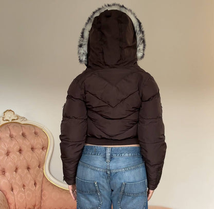 Lee jeans puffer coat zip-jacket