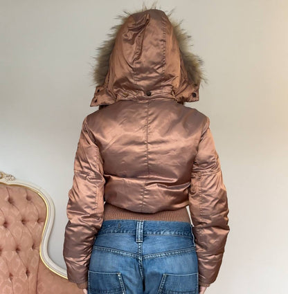 Motivi puffer coat zip-jacket