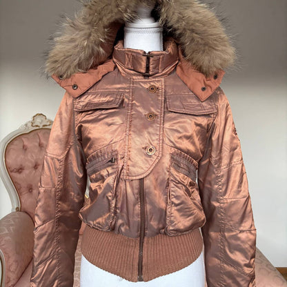 Motivi puffer coat zip-jacket