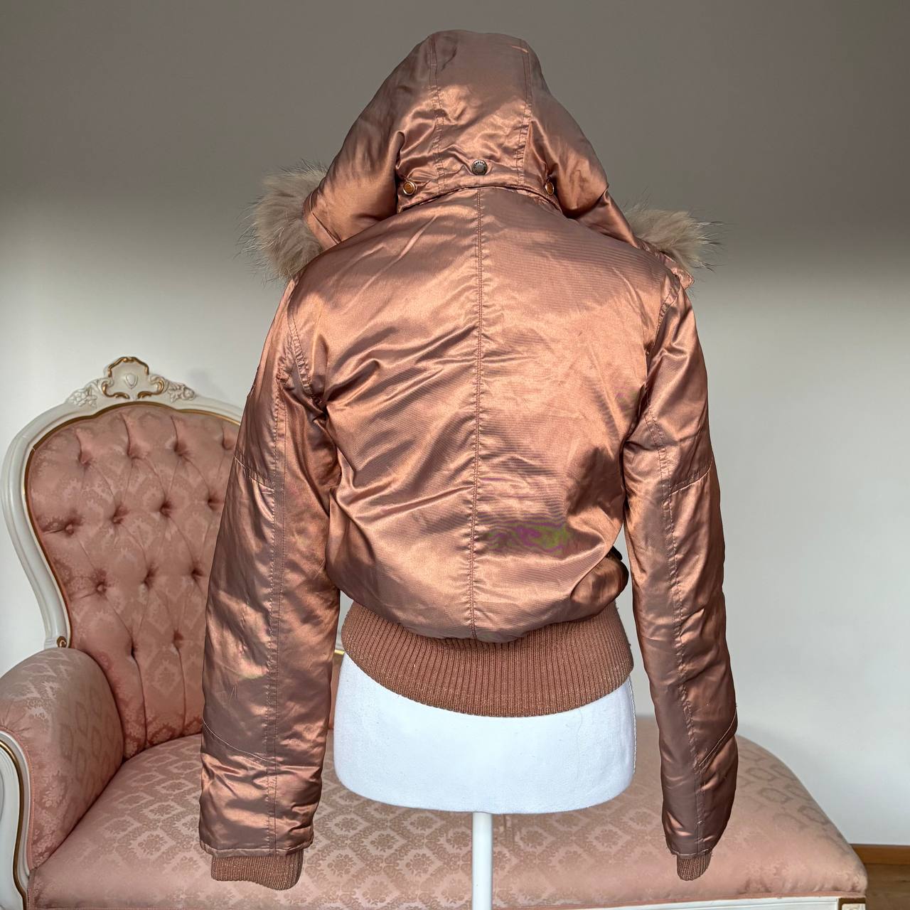 Motivi puffer coat zip-jacket