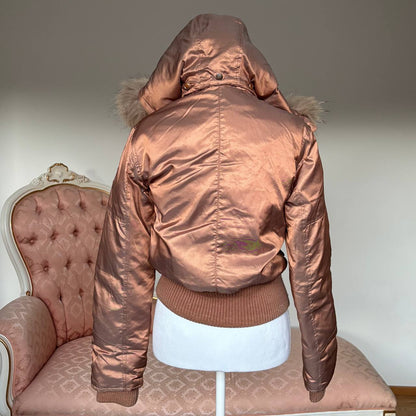 Motivi puffer coat zip-jacket