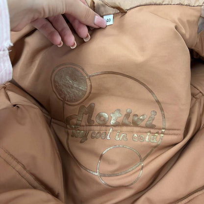 Motivi puffer coat zip-jacket