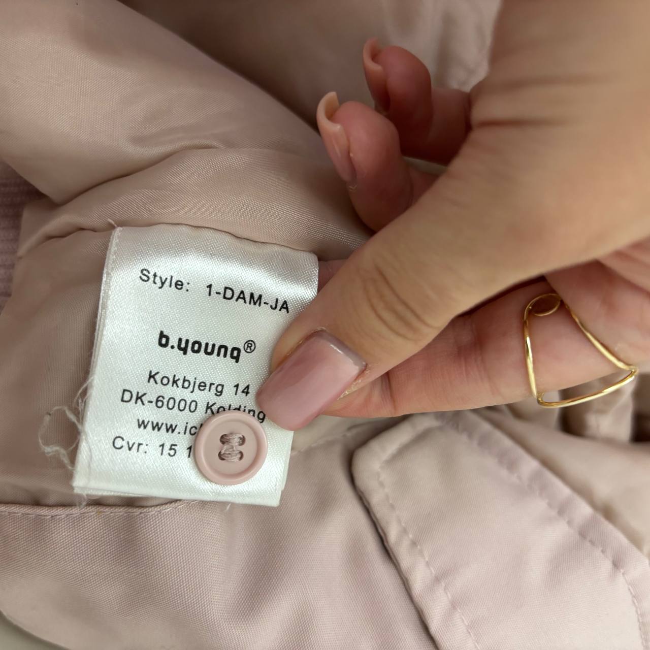 Ichi puffer coat cloth zip-jacket