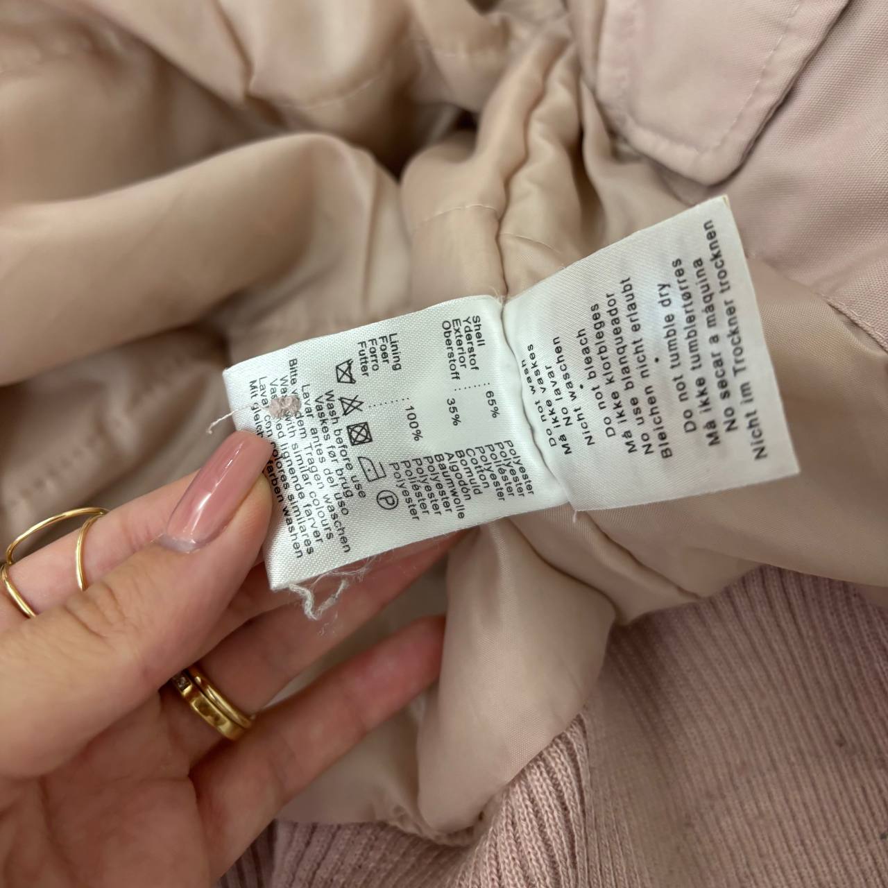 Ichi puffer coat cloth zip-jacket