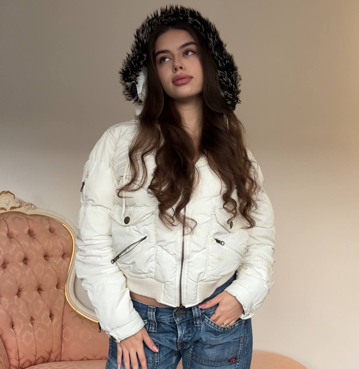 Malloy puffer coat zip-jacket