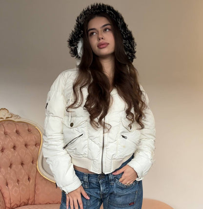 Malloy puffer coat zip-jacket