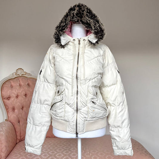 Malloy puffer coat zip-jacket