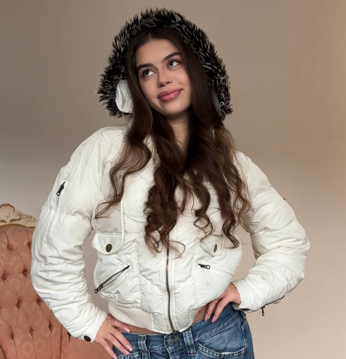 Malloy puffer coat zip-jacket