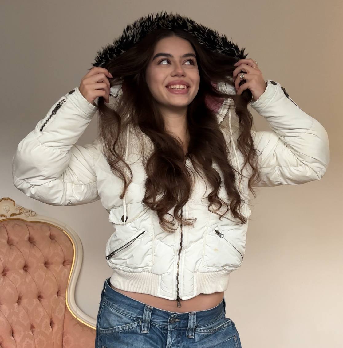 Malloy puffer coat zip-jacket