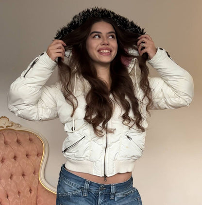 Malloy puffer coat zip-jacket