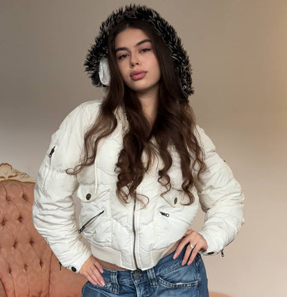 Malloy puffer coat zip-jacket