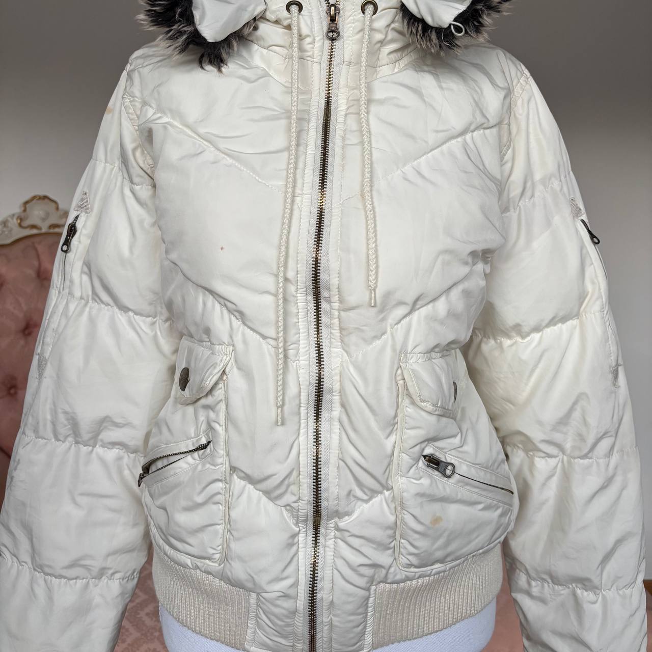Malloy puffer coat zip-jacket