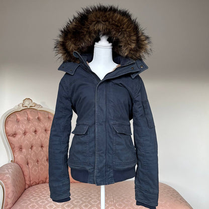 Hollister puffer coat cloth zip-jacket