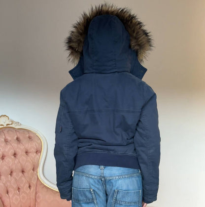Hollister puffer coat cloth zip-jacket