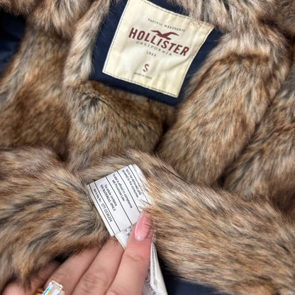 Hollister puffer coat cloth zip-jacket