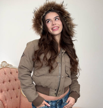 Bomb boogie puffer coat zip-jacket