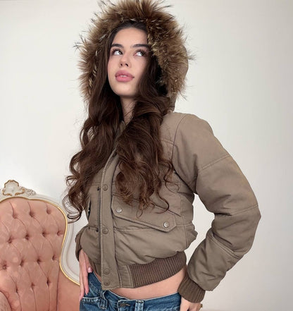 Bomb boogie puffer coat zip-jacket