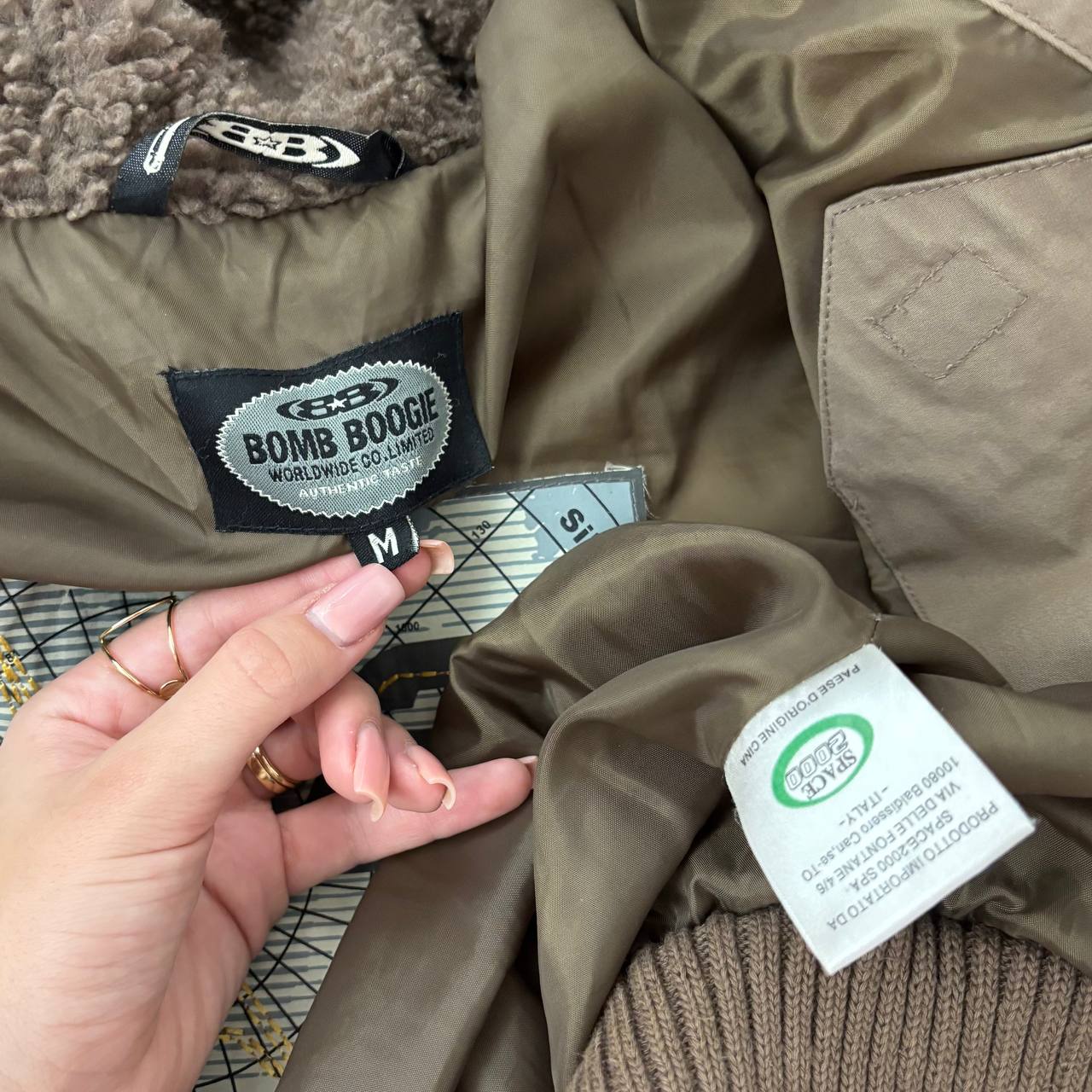 Bomb boogie puffer coat zip-jacket