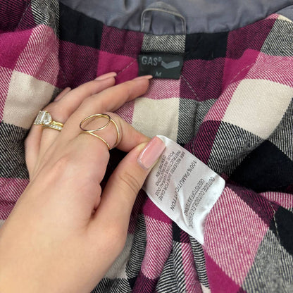 Gas puffer coat zip-jacket