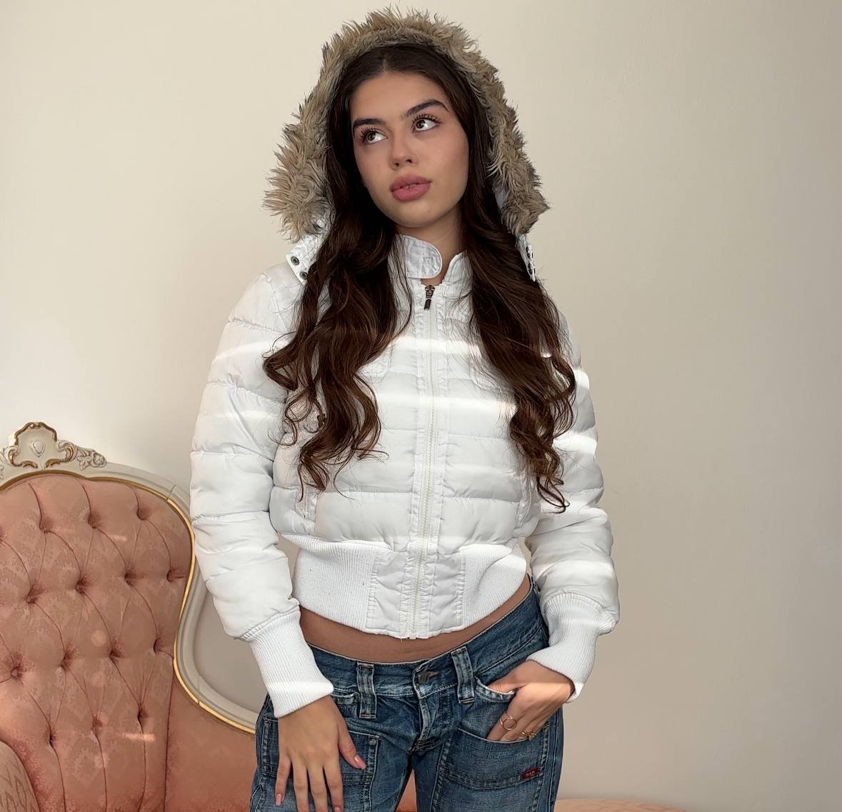 Caprice de fille puffer coat zip-jacket