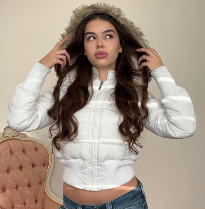 Caprice de fille puffer coat zip-jacket