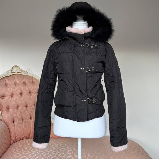 Fay puffer coat zip-jacket