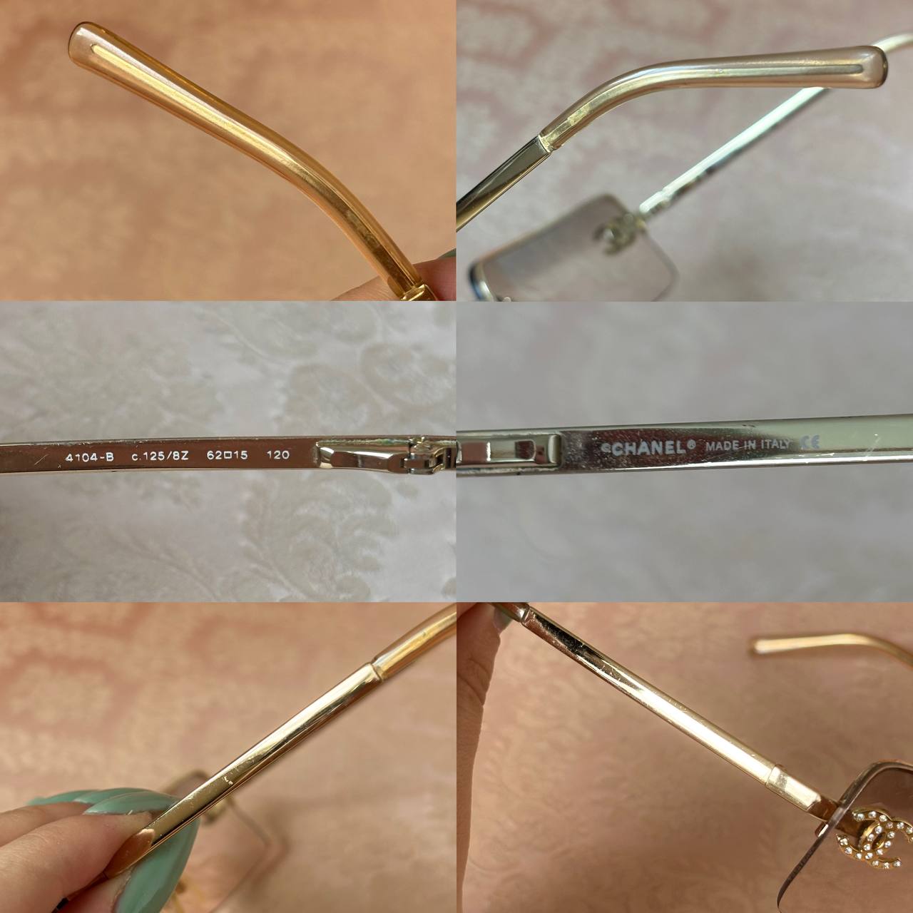 Chanel sunglasses 4104-B vintage rimless