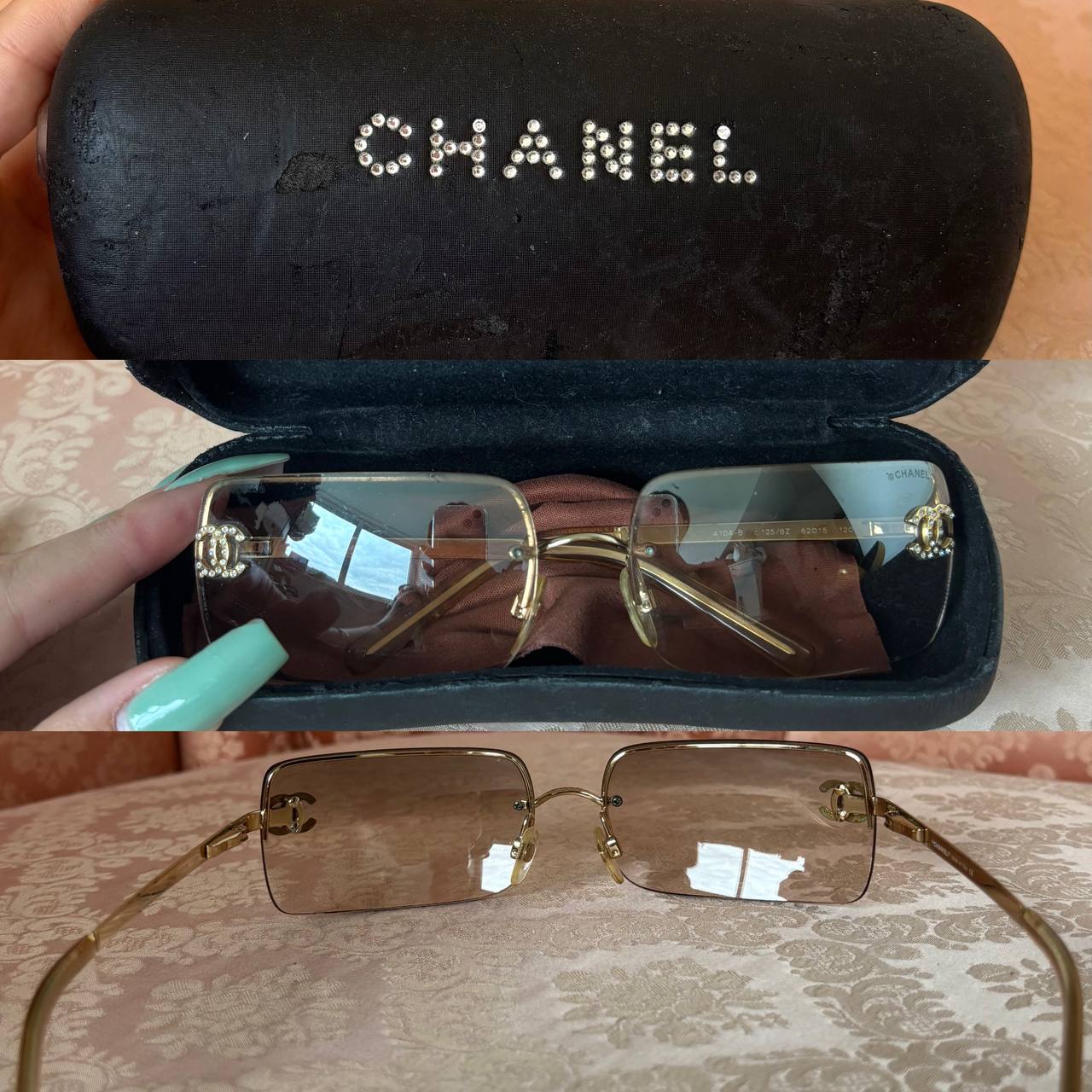 Chanel sunglasses 4104-B vintage rimless