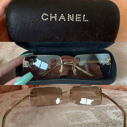Chanel sunglasses 4104-B vintage rimless