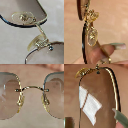 Chanel sunglasses 4104-B vintage rimless
