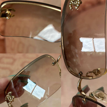 Chanel sunglasses 4104-B vintage rimless