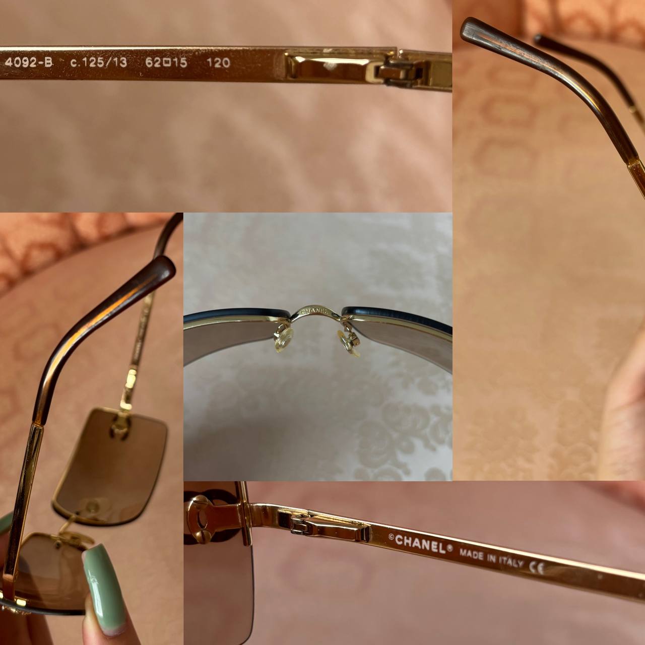 Chanel sunglasses 4092-B vintage rimless – Eclogue store