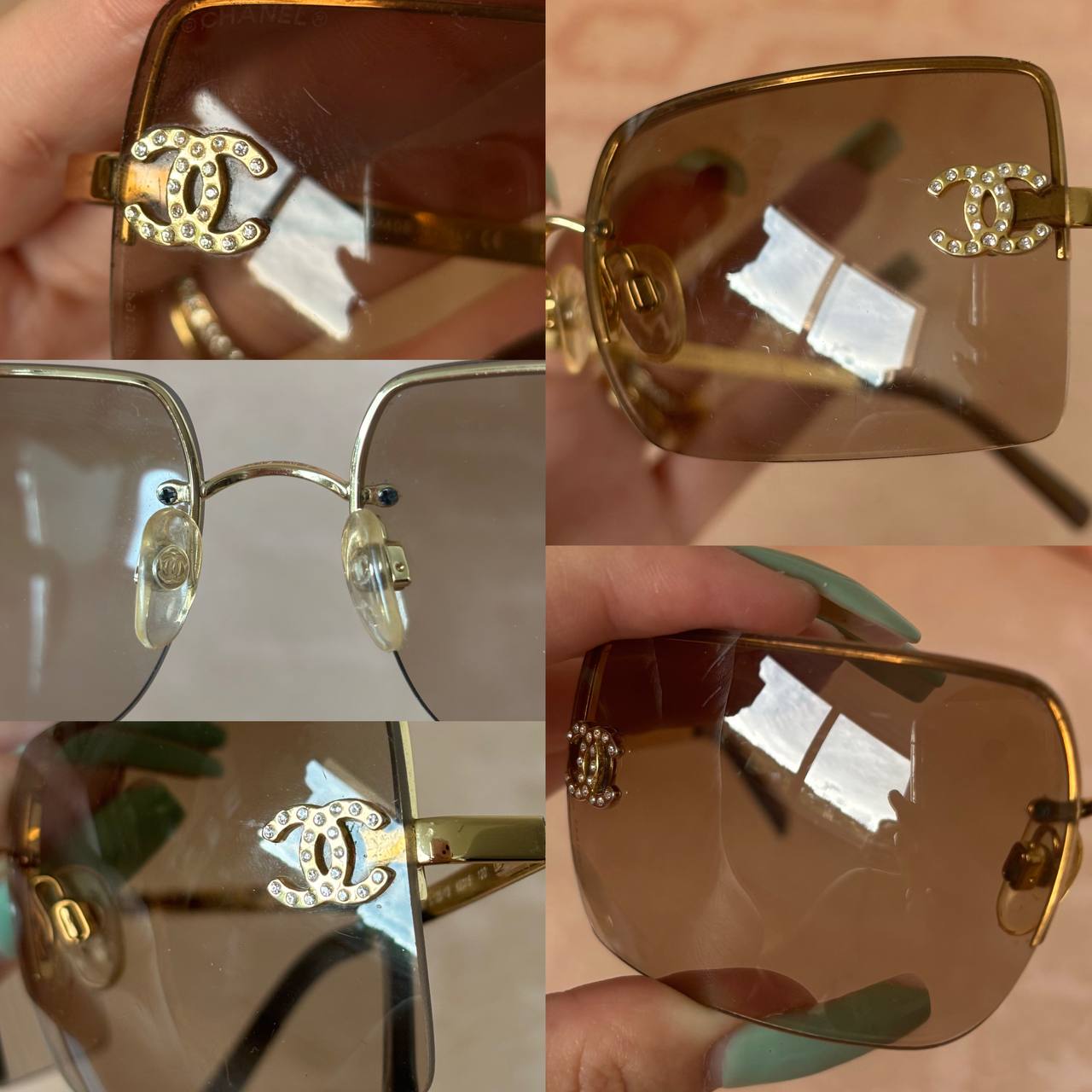 Chanel sunglasses 4092-B vintage rimless