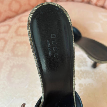 Gucci mules kitten heels