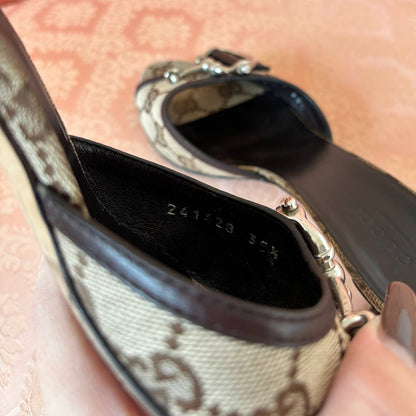 Gucci mules kitten heels