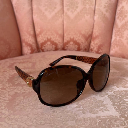 Gucci oversized sunglasses in brown