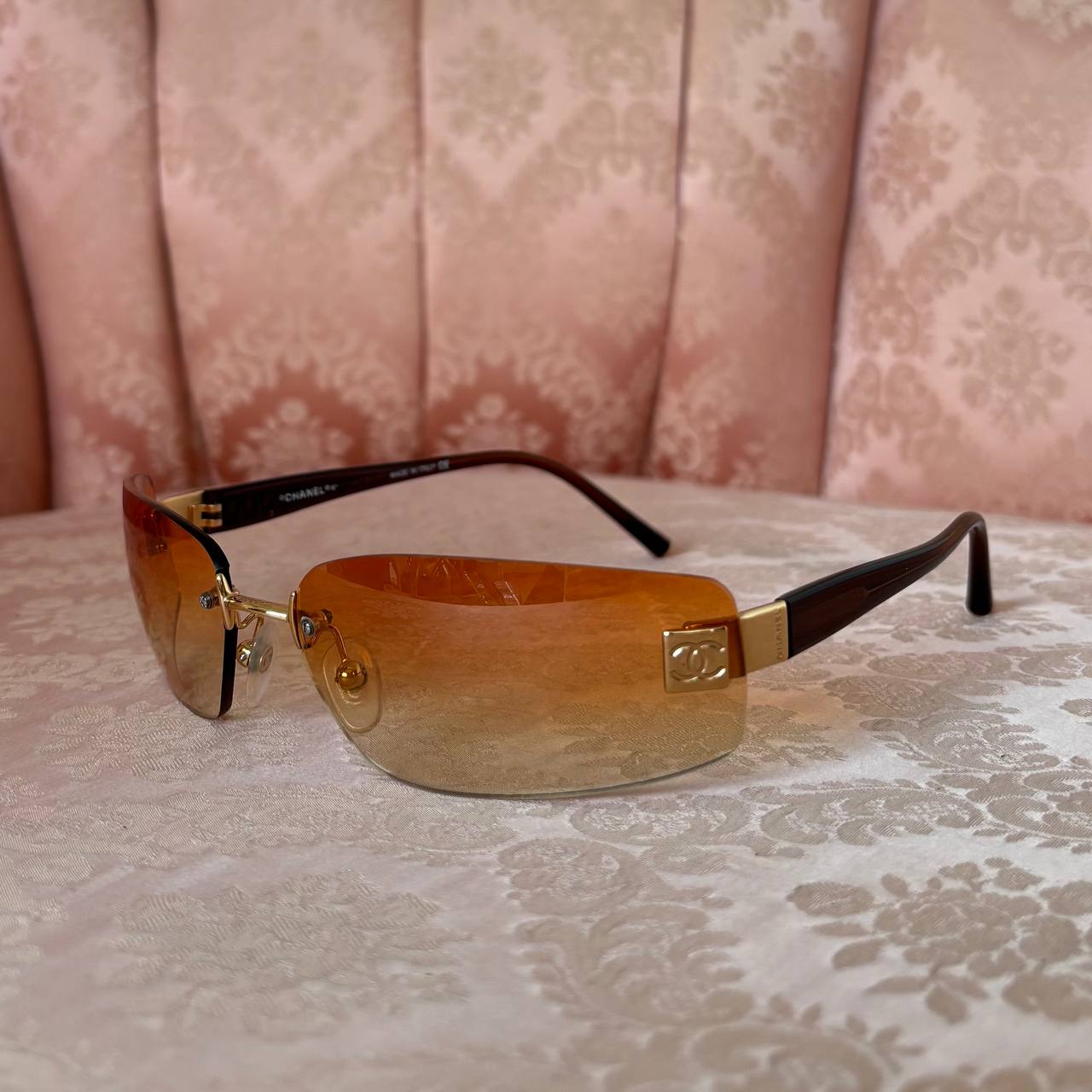Chanel sunglasses 4018 c 139/56 in orange
