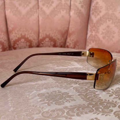 Chanel sunglasses 4018 c 139/56 in orange