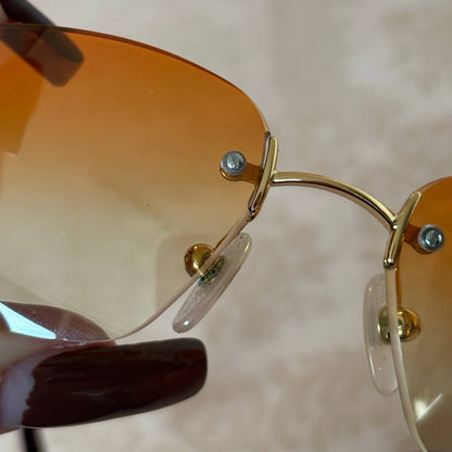 Chanel sunglasses 4018 c 139/56 in orange