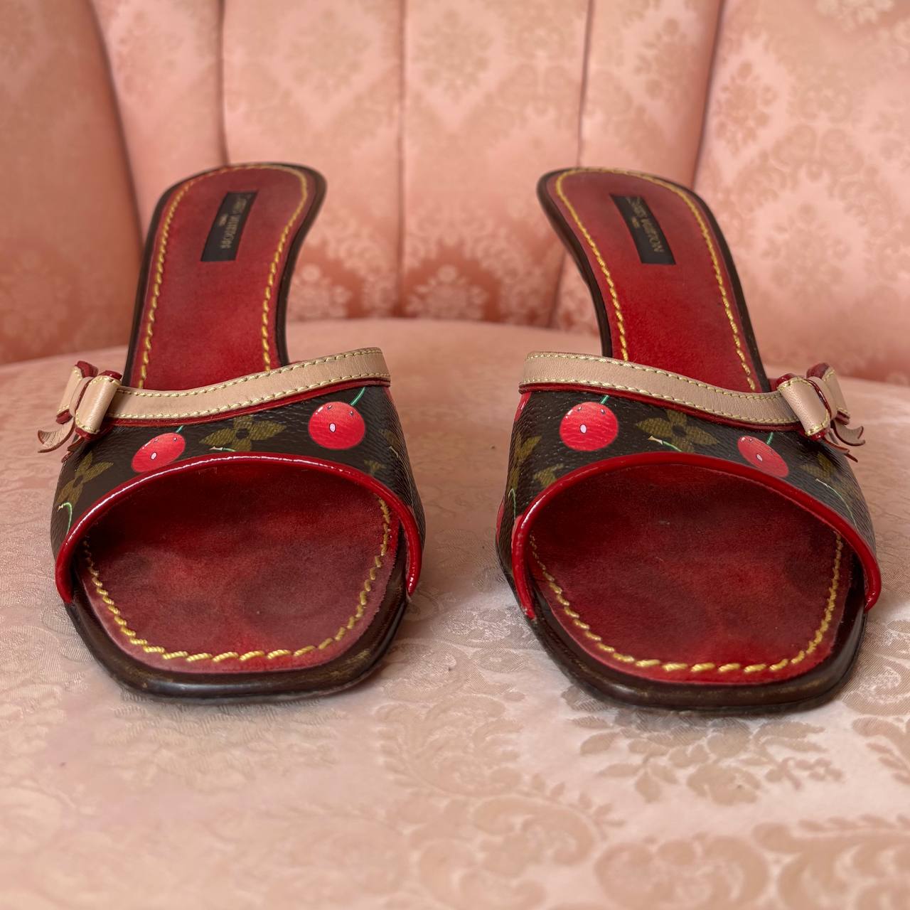 Louis Vuitton Cherry mules heels from 2006