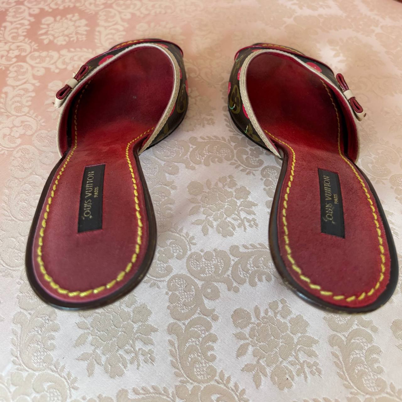 Louis Vuitton Cherry mules heels from 2006