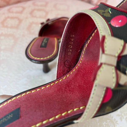 Louis Vuitton Cherry mules heels from 2006
