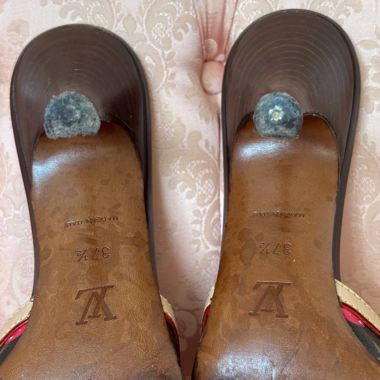 Louis Vuitton Cherry mules heels from 2006